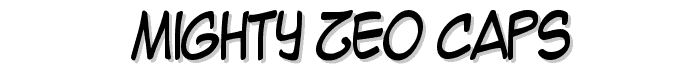 Mighty Zeo Caps font
